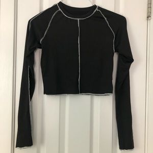 Tops - Long sleeve unif crop top Tops - Long sleeve unif crop top